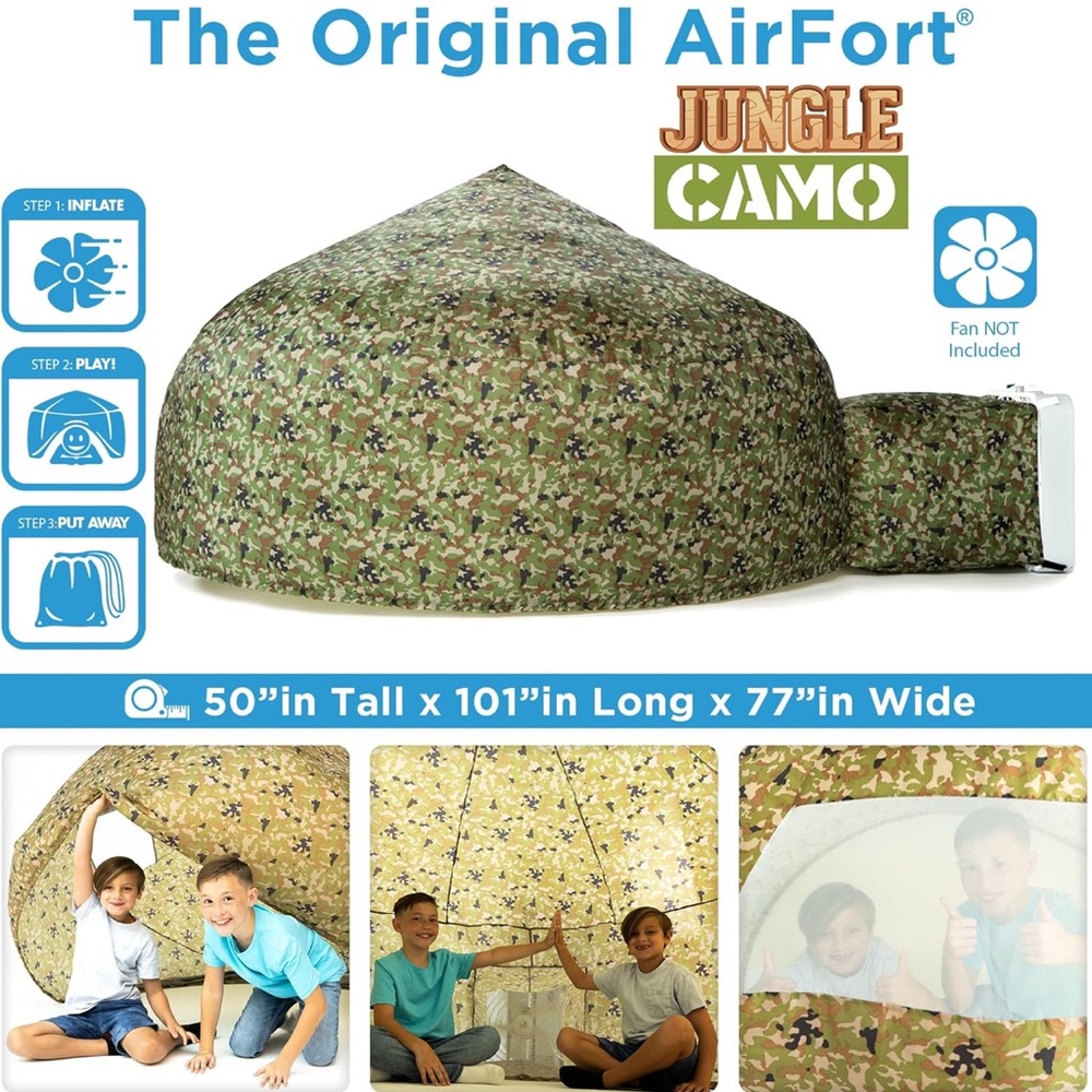 Jungle Camo Kids Air Fort